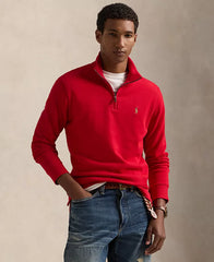 Men's Estate-Rib Cotton Quarter-Zip Pullover