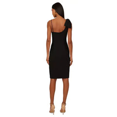 Adrianna Papell Womens Stretch Crepe Dress, Sleek and Comfortable Style for Special Occasions