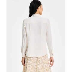 Anne Klein Women's Collared Button Front Shirt, Stylish and Elegant Women's Shirt