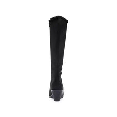 Aerosoles Binocular Womens Shearling Tall Wedge Boots, Warm Stylish Comfortable Winter Footwear