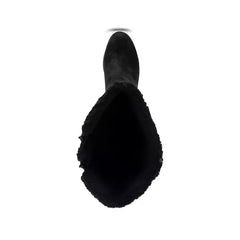 Aerosoles Binocular Womens Shearling Tall Wedge Boots, Warm Stylish Comfortable Winter Footwear