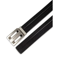 Tommy Hilfiger Men's Flex Stretch Cut Out Plaque Compression Buckle Belt