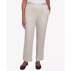 Alfred Dunner Women's Coming Up Roses Sateen Woven Short Length Pants