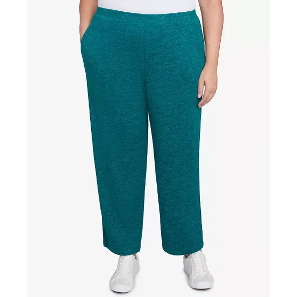 Alfred Dunner Plus Size French Quarter Soft Brushed Knit Average Length Pants