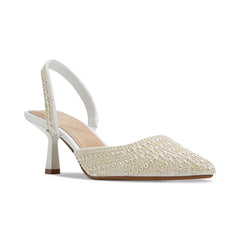 ALDO Women's Brizza Slingback Dress Pumps, Stylish Comfortable Heels, White