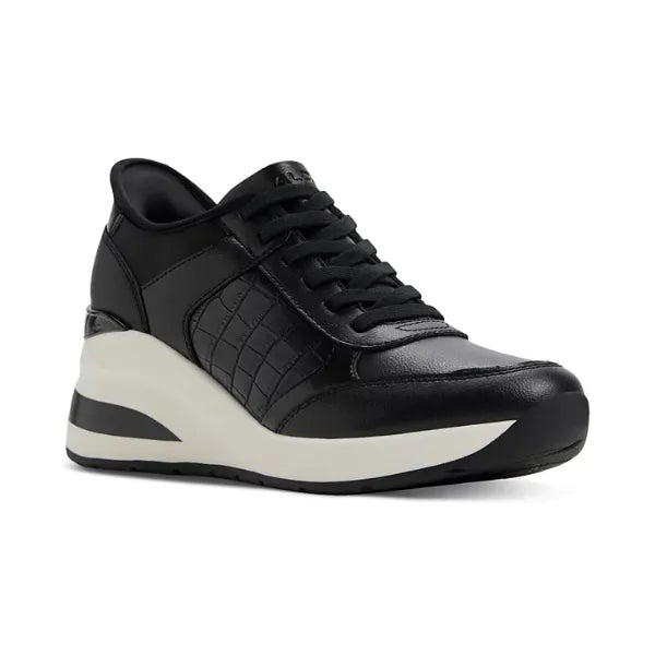 ALDO Women's Iconistep Lace-Up Wedge Jogger Sneakers Trendy and Comfortable Sneakers