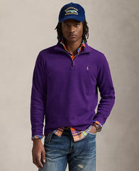 Men's Estate-Rib Cotton Quarter-Zip Pullover