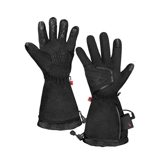 ActionHeat AA Battery Heated Fleece Gloves 2.0 for Ultimate Warmth and Comfort, Black