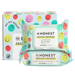 The Honest Company Plant-Based Snot Removing Wipes, Soothing Nose Face with Aloe, Hypoallergenic, Sensitive Skin, EWG Verified, Fragrance-Free, 30 Count