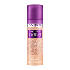 Covergirl Simply Ageless Skin Perfector Essence Foundation, Tinted Skincare Makeup Hybrid, Sheer Tint, Radiant Finish, Glowy Finish, Vegan Formula