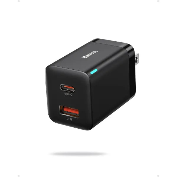 Baseus USB-C Fast Chargers Dual/3-Port PPS GaN Compact Foldable Wall Adapters for iPhone, Galaxy, iPad, MacBook & More