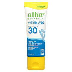 Alba Botanica Sunscreen Lotion While Wet SPF 30, 3 Fl Oz