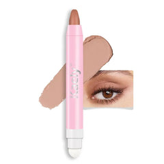 Kaely 2 in 1 Cream Eye Shadow Brightener Sticks for Eyes, Pencil Eyeshadow Applicator Stick Waterproof Pigmented, Eye Shadow Palette Highlighter Makeup
