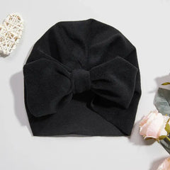 PATPAT Baby / Toddler Solid Bowknot Hat light black