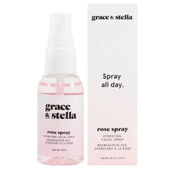 grace & stella Award Winning Rose Water Facial Spray for Face Rosewater Spray Toner Rose Hydrosol Rose Spray Facial Mist Rosewater Spray Toner Rose Hydrosol