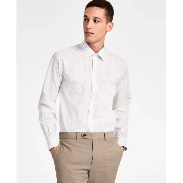Brooks Brothers Men's Regular-Fit Tattersall Dress Shirt