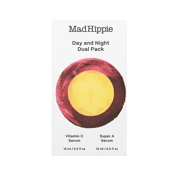Mad Hippie Day & Night Dual Pack Vitamin C & Super A Serum 2 Bottles - 0.5 fl oz (15 ml)