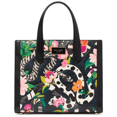 Kate Spade New York Lunar New Year Manhattan Snake Print Embossed Leather Small Tote