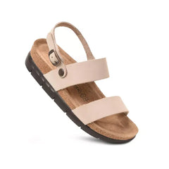 Aerothotic Tori Casual Non Slip Comfy Leather Platform Sandals, Stylish Everyday Footwear
