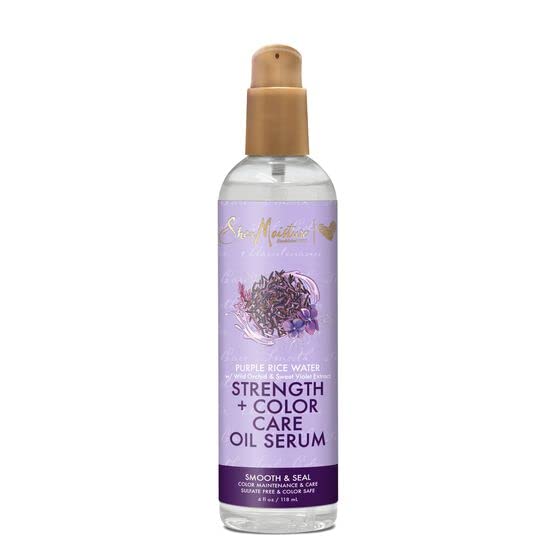 SHEA MOISTURE Purple Rice Water Strength & Color Care Oil Serum, 4 Ounce