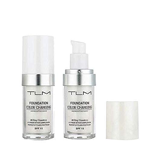 GROLOVE 30ml GROLOVE Color Changing Foundation Liquid Base Makeup Change To Your Skin Tone By Just Blending, white
