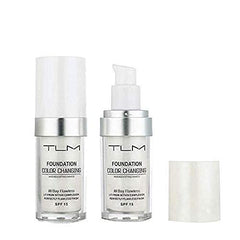 GROLOVE 30ml GROLOVE Color Changing Foundation Liquid Base Makeup Change To Your Skin Tone By Just Blending, white