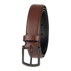 Alfani Men's Pebble Grain Feather Edge Dress Belt - Brown
