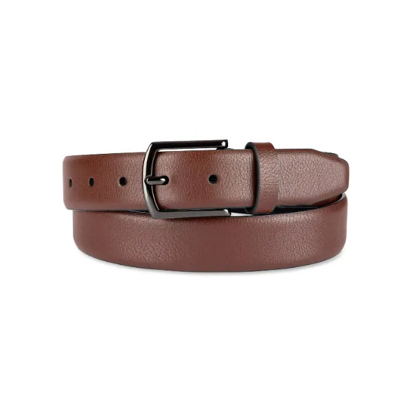 Alfani Men's Pebble Grain Feather Edge Dress Belt - Brown