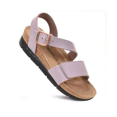 Aerothotic Serena Double Strappy Open Toe, Comfortable Leather Platform Sandals