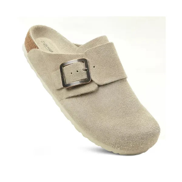 Aerothotic Atlas Genuine Leather Clogs for Women, Comfortable Footwear with Arch Support