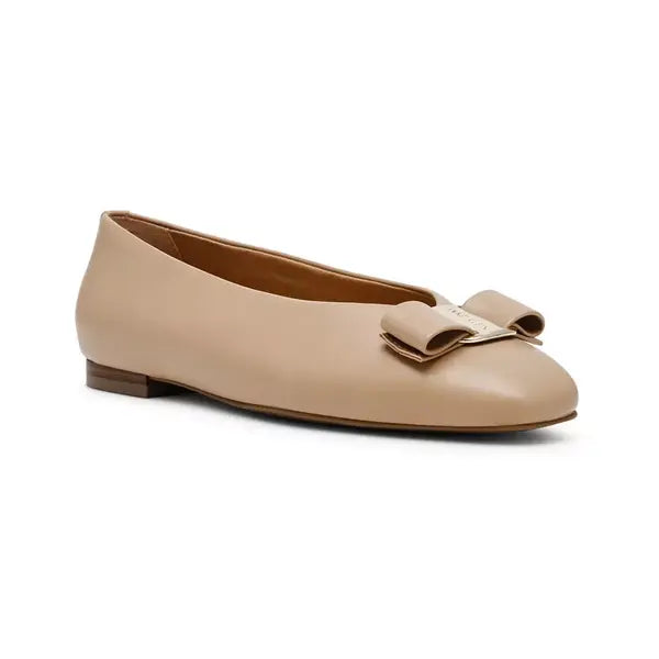 Anne Klein Womens Willow Bow Detail Round Toe Ballet Flats, Comfortable Stylish Slip On Shoes