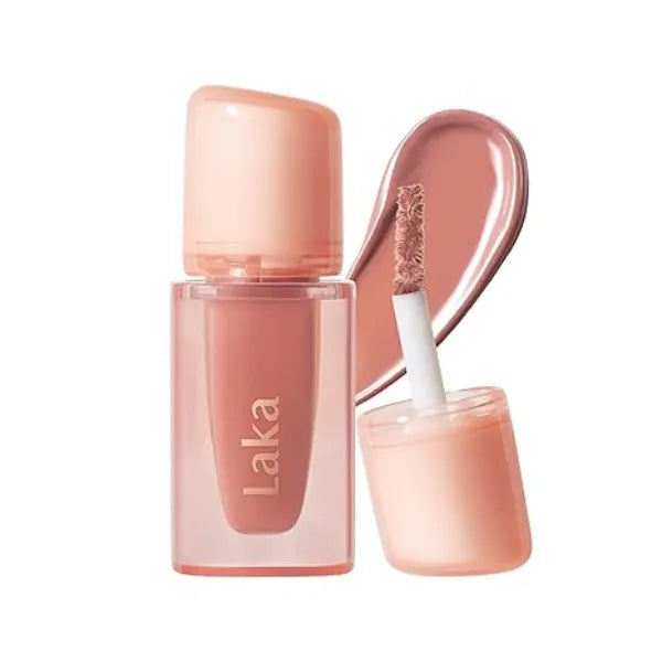 Laka Jelling Nude Gloss Mini, Sheer Hydrating Lip Oil with No Stain, Non Sticky, Nourishing Gloss for a Glowy Look, K Beauty