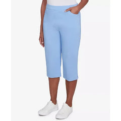 Alfred Dunner Women's Classic Flat Front Allure Classic Clamdigger Pant