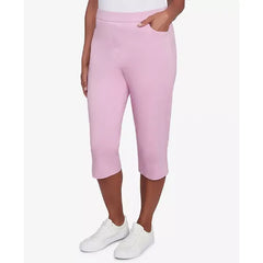 Alfred Dunner Women's Classic Flat Front Allure Classic Clamdigger Pant