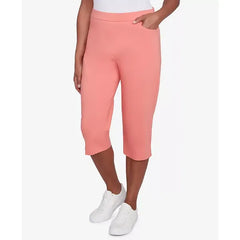 Alfred Dunner Women's Classic Flat Front Allure Classic Clamdigger Pant