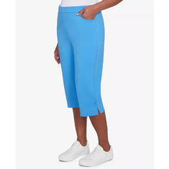 Alfred Dunner Women's Classic Flat Front Allure Classic Clamdigger Pant