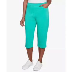 Alfred Dunner Women's Classic Flat Front Allure Classic Clamdigger Pant