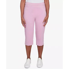 Alfred Dunner Women's Classic Flat Front Allure Classic Clamdigger Pant