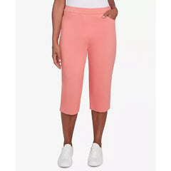 Alfred Dunner Women's Classic Flat Front Allure Classic Clamdigger Pant