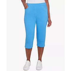 Alfred Dunner Women's Classic Flat Front Allure Classic Clamdigger Pant