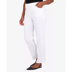 Alfred Dunner Women's Super Stretch Mid- Rise Average Length Denim Pant