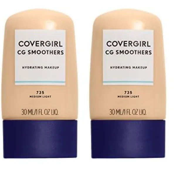 COVERGIRL Smoothers Hydrating Makeup Medium Light, 1 oz (packaging may vary) (Pack of 2)
