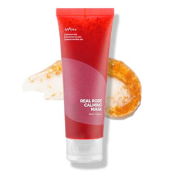 ISNTREE Real Rose Calming Mask 100ml / 3.38 fl. oz. | 60% Damask Rose Water, Amino Acids Complex | Hypoallergenic, Dermatologically Tested (Rose)