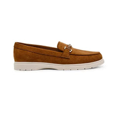 Anne Klein Women's Amara Chain Detail Slip On Loafers, Elegant Comfortable Stylish Flats