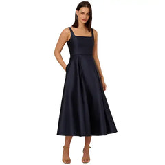 Adrianna Papell Women's Mikado Fit and Flare Dress for Timeless Elegance and Sophistication