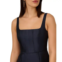 Adrianna Papell Women's Mikado Fit and Flare Dress for Timeless Elegance and Sophistication