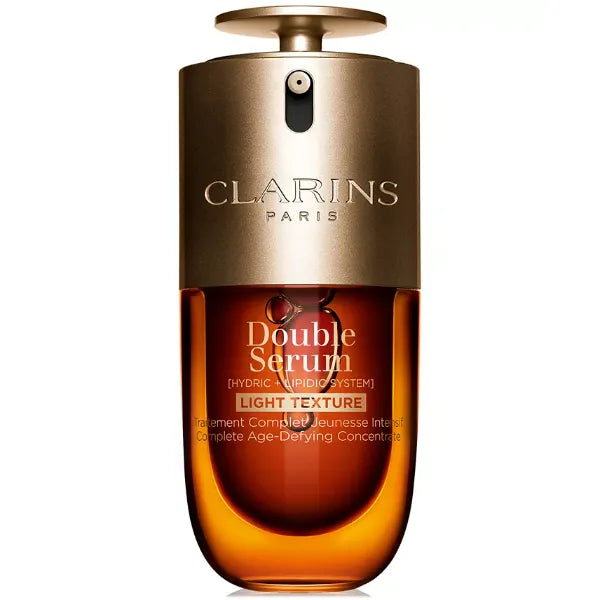 Clarins Double Serum Light Texture Anti Aging to Firm, Boost Radiance, Refine Pores, 1 oz