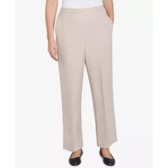 Alfred Dunner Petite Kensington Gardens Relaxed Linen Medium Length Pants