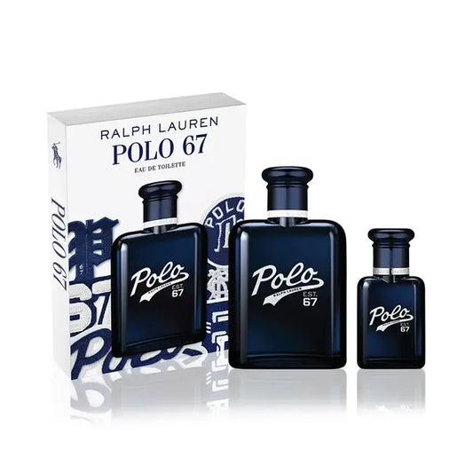 Ralph Lauren Men's 2 Piece Polo 67 Eau de Toilette Gift Set , Premium Fragrance Collection