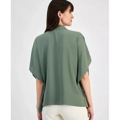 Anne Klein Womens Dolman Sleeve Blouse, Stylish Lightweight Top for Effortless Wear